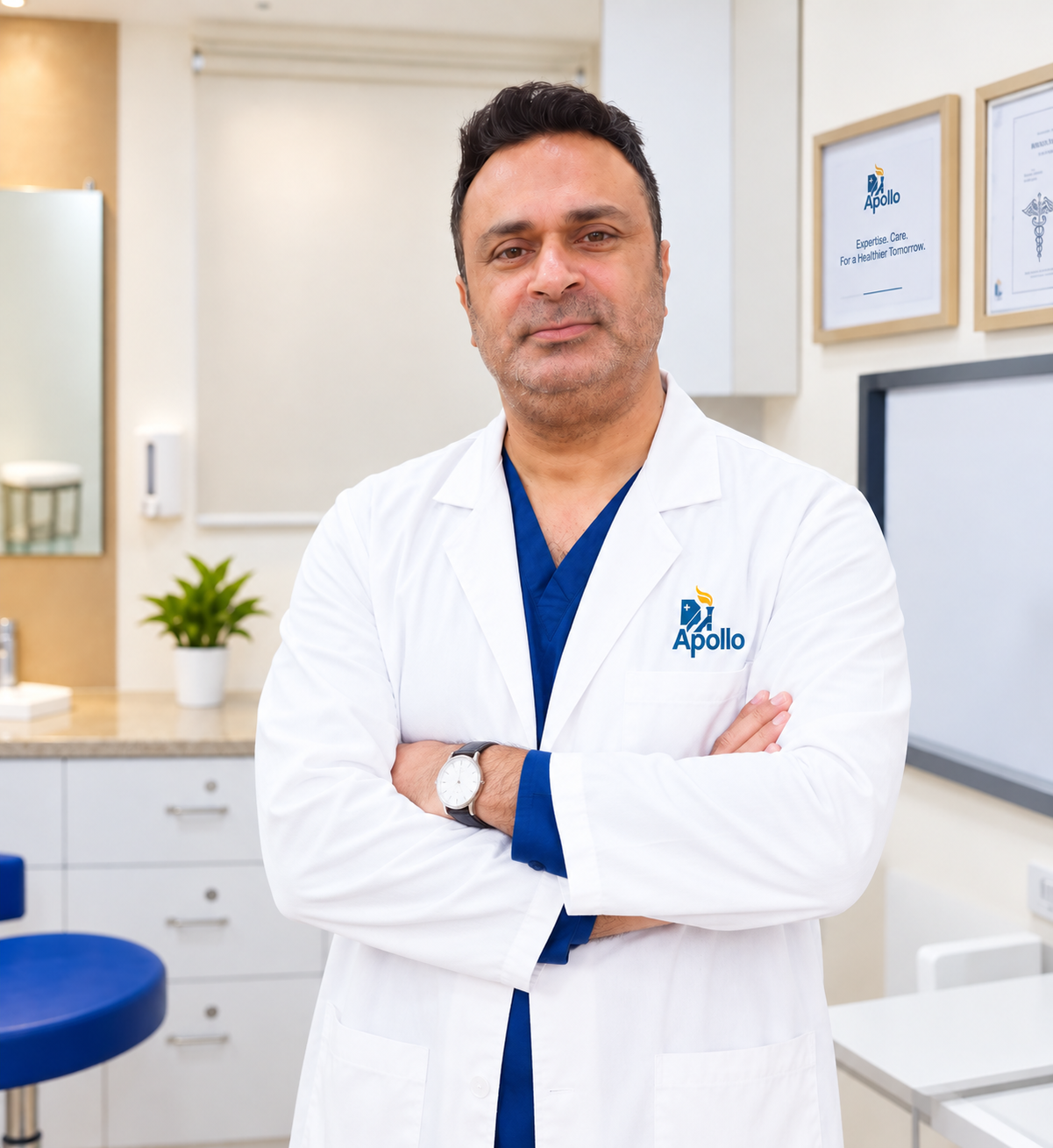 Dr Noor Ul Din Malik ENT surgeon at Indraprastha Apollo Hospitals New Delhi